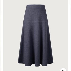 OGL Cashmere-like Flared Maxi Skirt